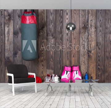 Picture of Boxing equipment from the boxing hall